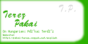 terez pakai business card